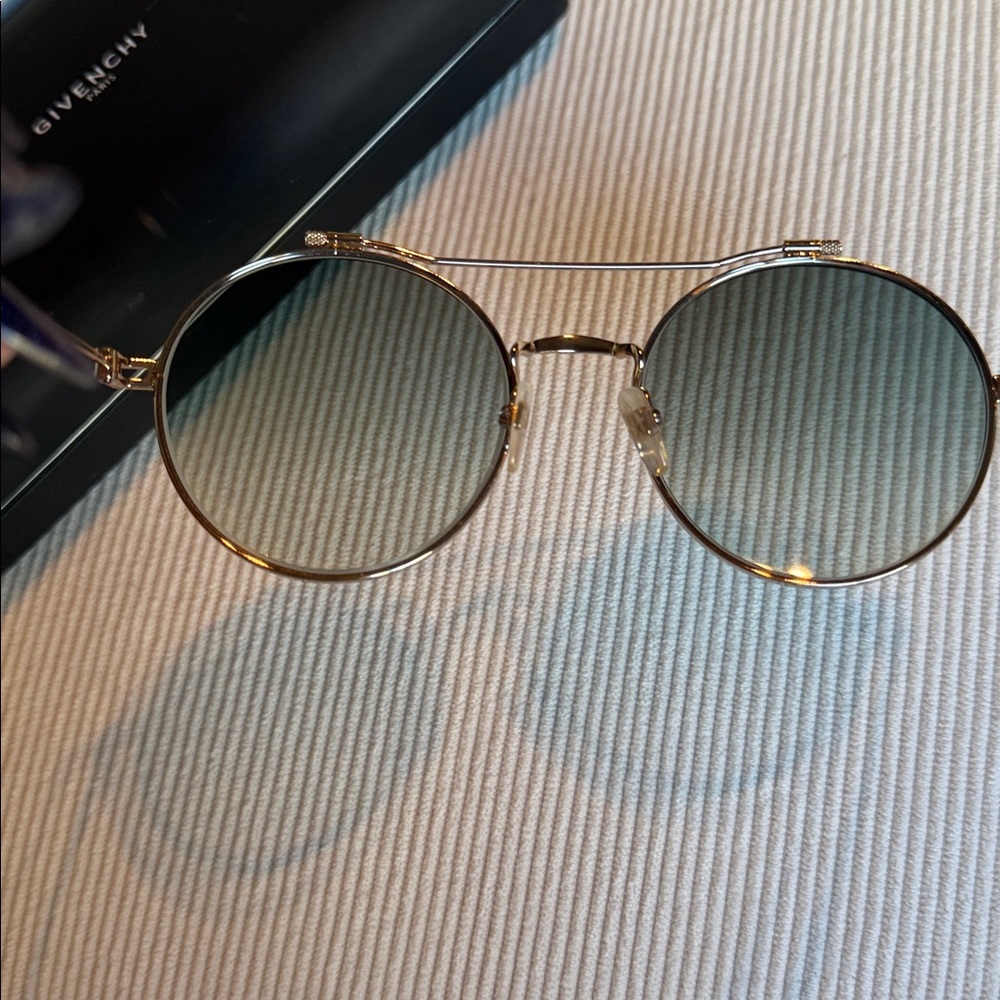 Givenchy Gold Frame Round Sunglasses - Picture 7 of 13